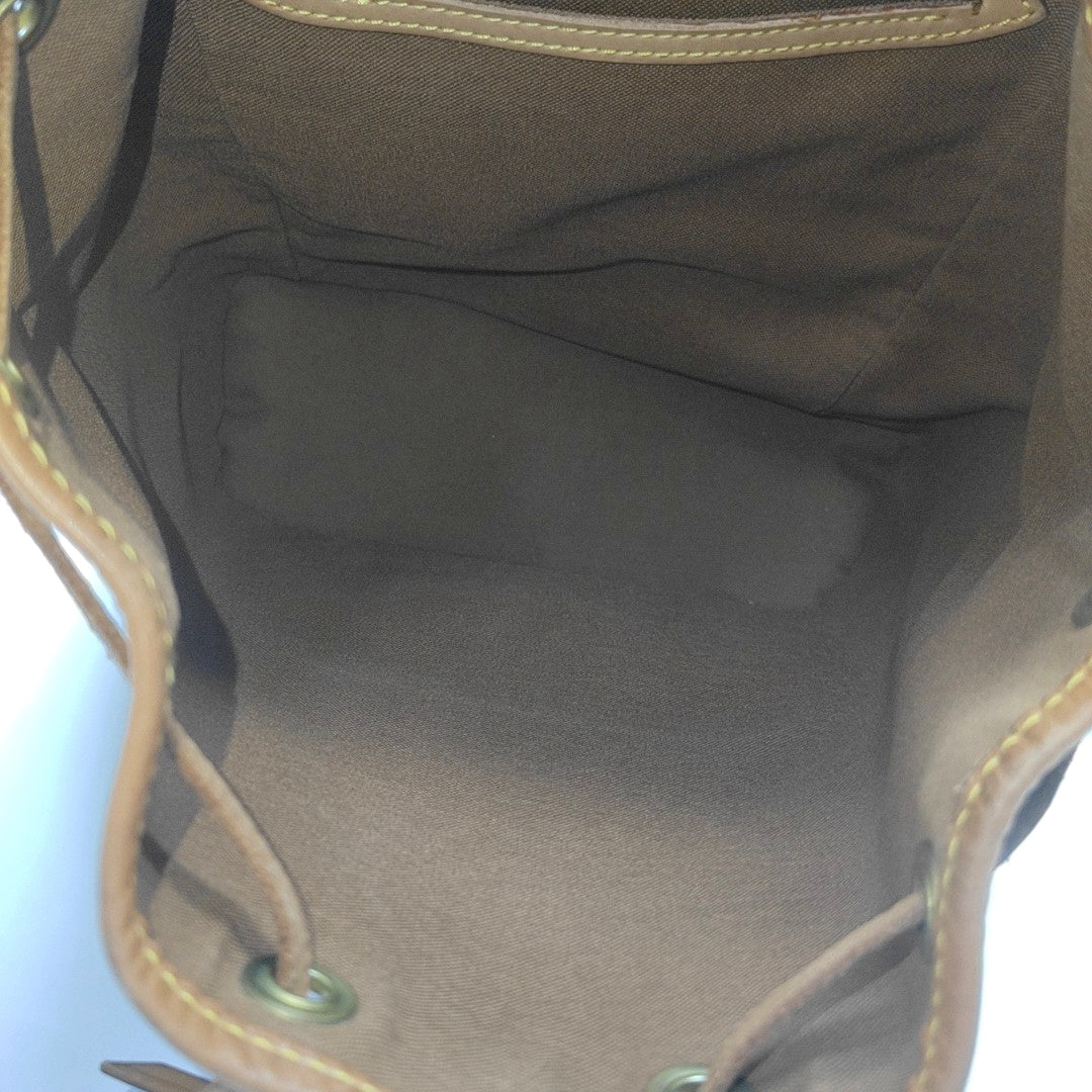 MONTSOURIS MM Monogram Coated Canvas Brown