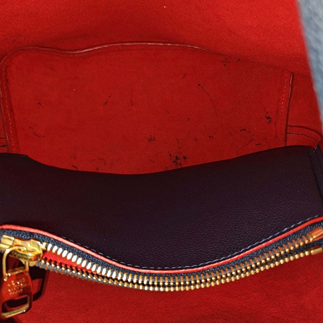 NÉONOÉ MM Calfskin Blue