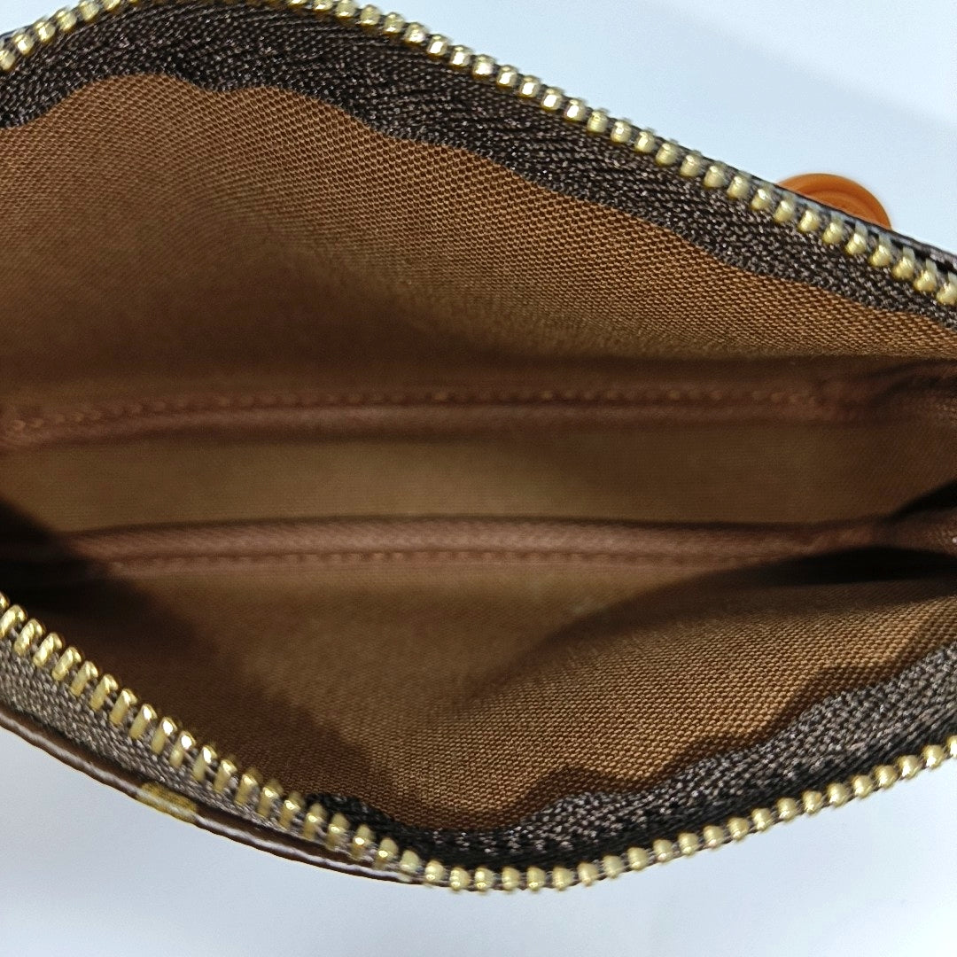 ACCESSOIRES Mini Monogram Coated Canvas Brown