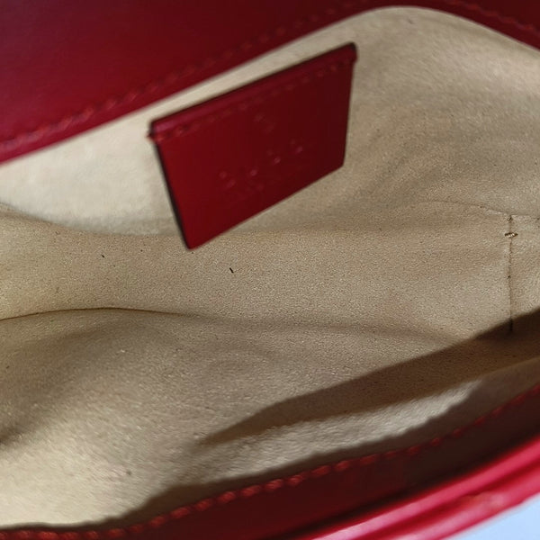 GG Marmont Mini Quilted Calfskin Red