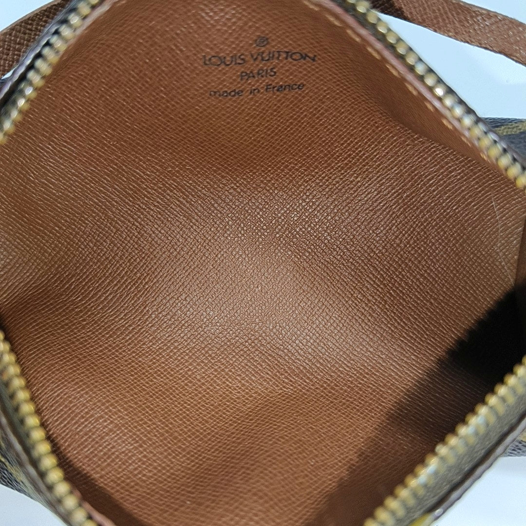 PAPILLON Mini Monogram Coated Canvas Brown