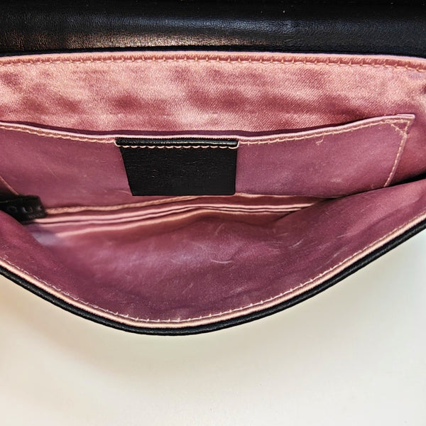 Fabric Top Handle Bag Black
