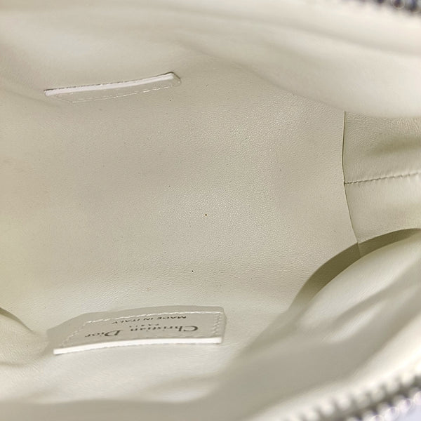 Diortravel Nomad Small Cannage Calfskin White