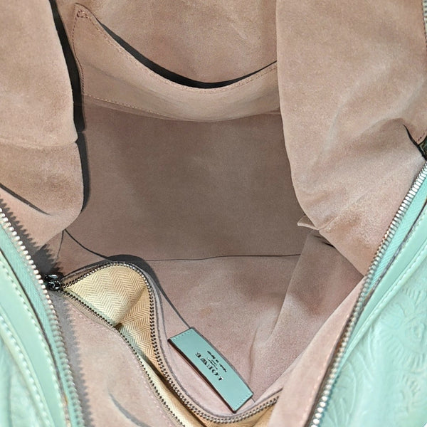 Lambskin Top Handle Bag Blue