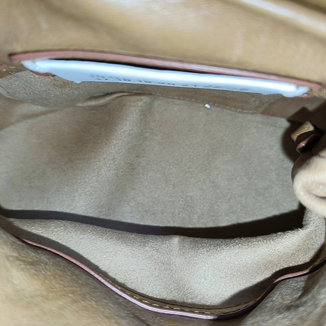 Calfskin Shoulder Bag Brown