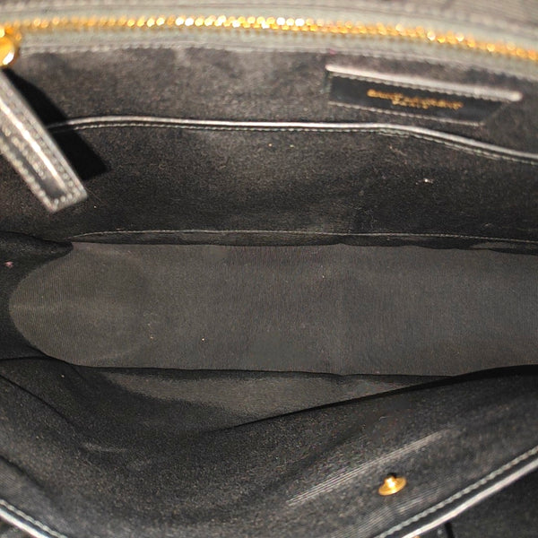 Coated Canvas Shoulder Bag Black