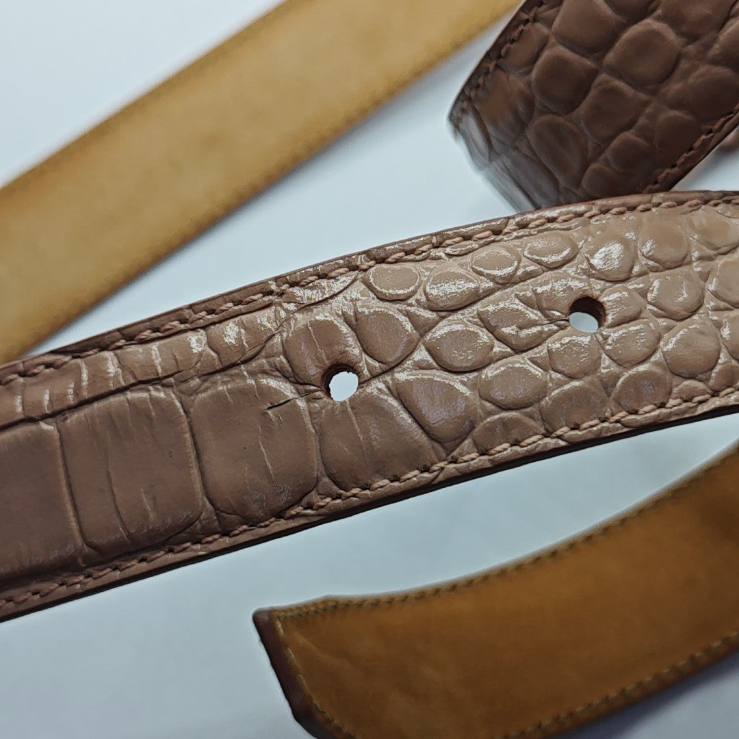 Leather Belt Red