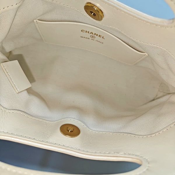 CHANEL 31 Mini Quilted Lambskin White
