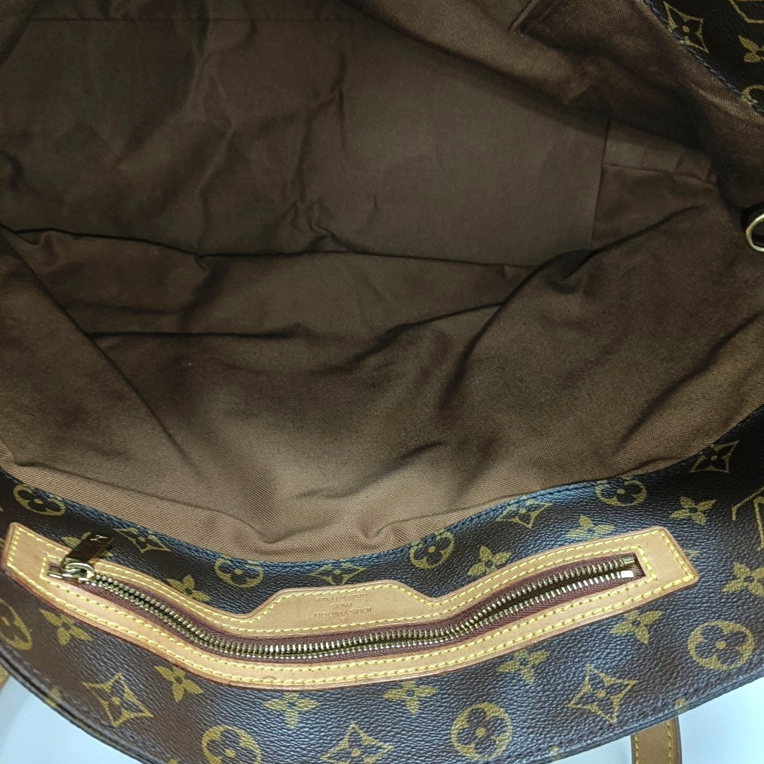 CABAS MEZZO Monogram Coated Canvas Brown