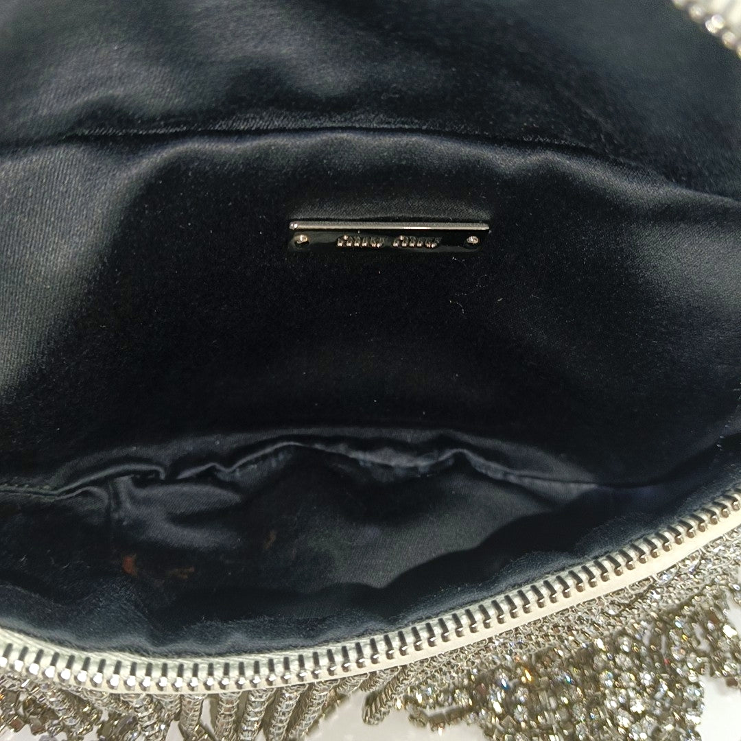 Quilted Lambskin Shoulder Bag White