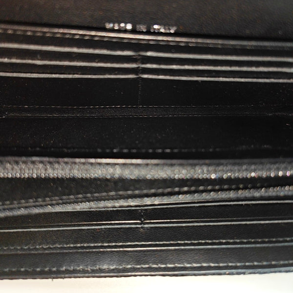 Quilted Calfskin Wallet Black