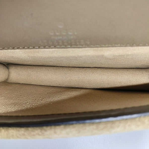 Dionysus Super Mini Monogram Coated Canvas Beige