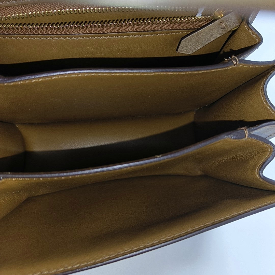 CLASSIC BOX Mini Calfskin Brown