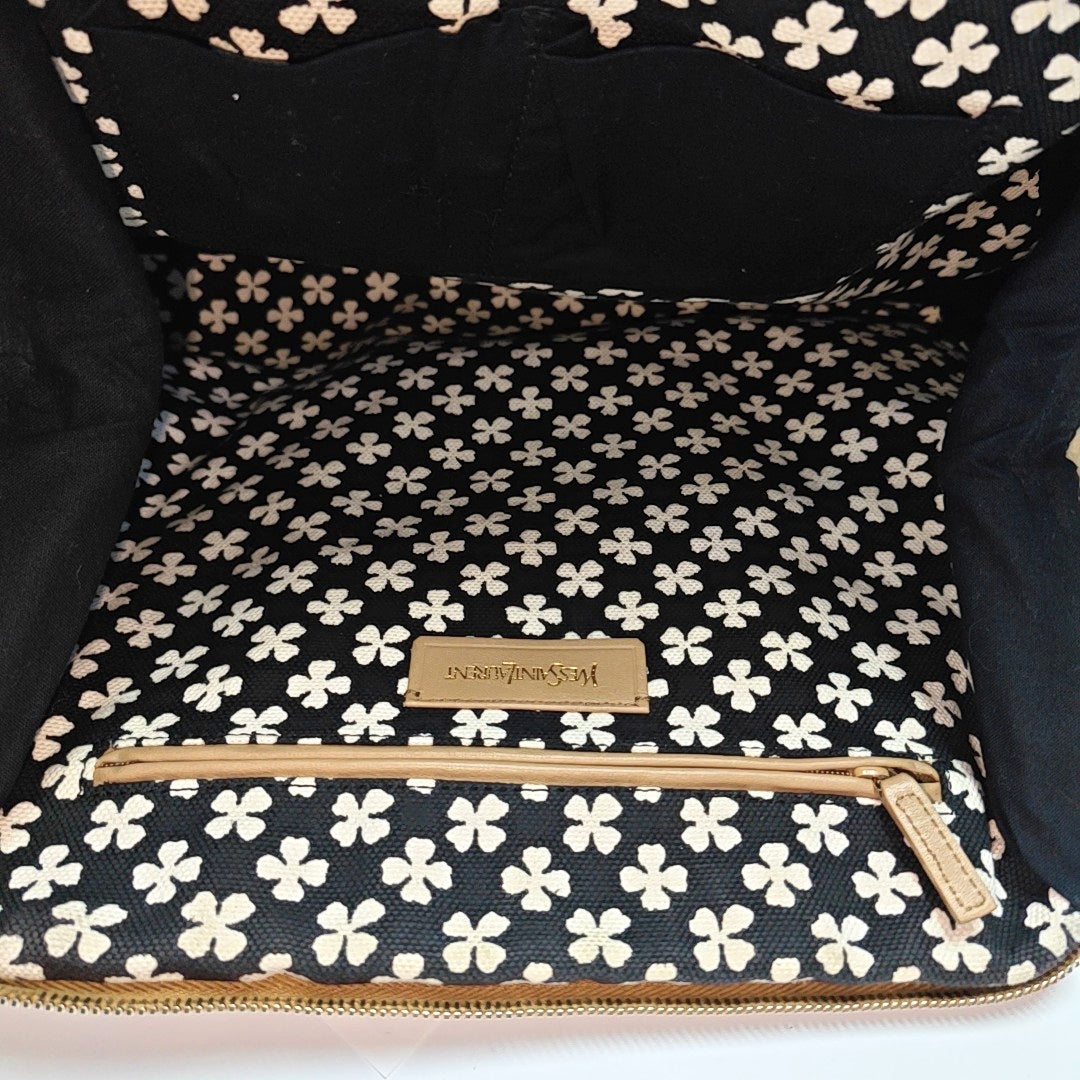 Quilted Calfskin Tote Bag Beige