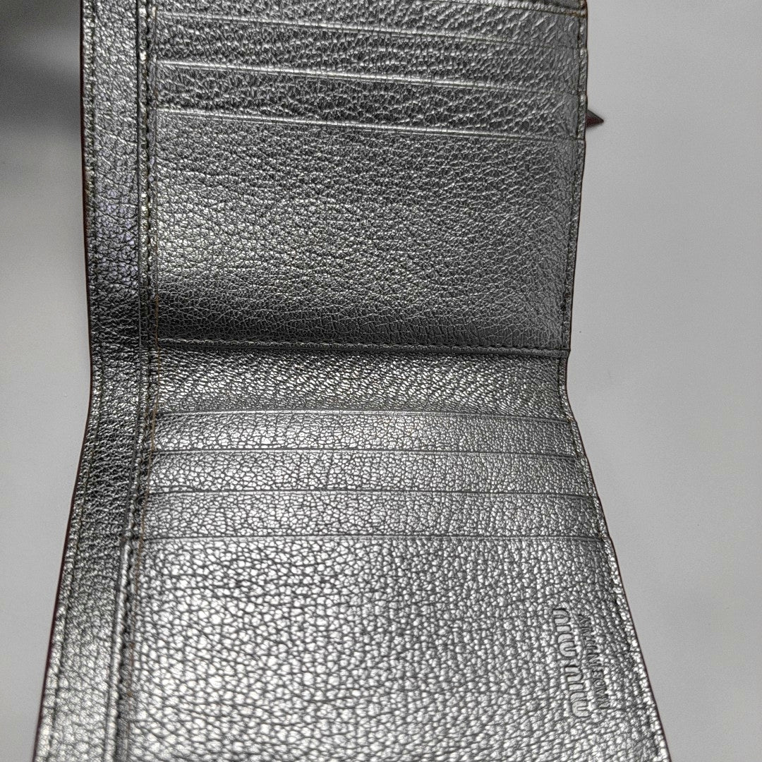 Love Lambskin Silver Wallet