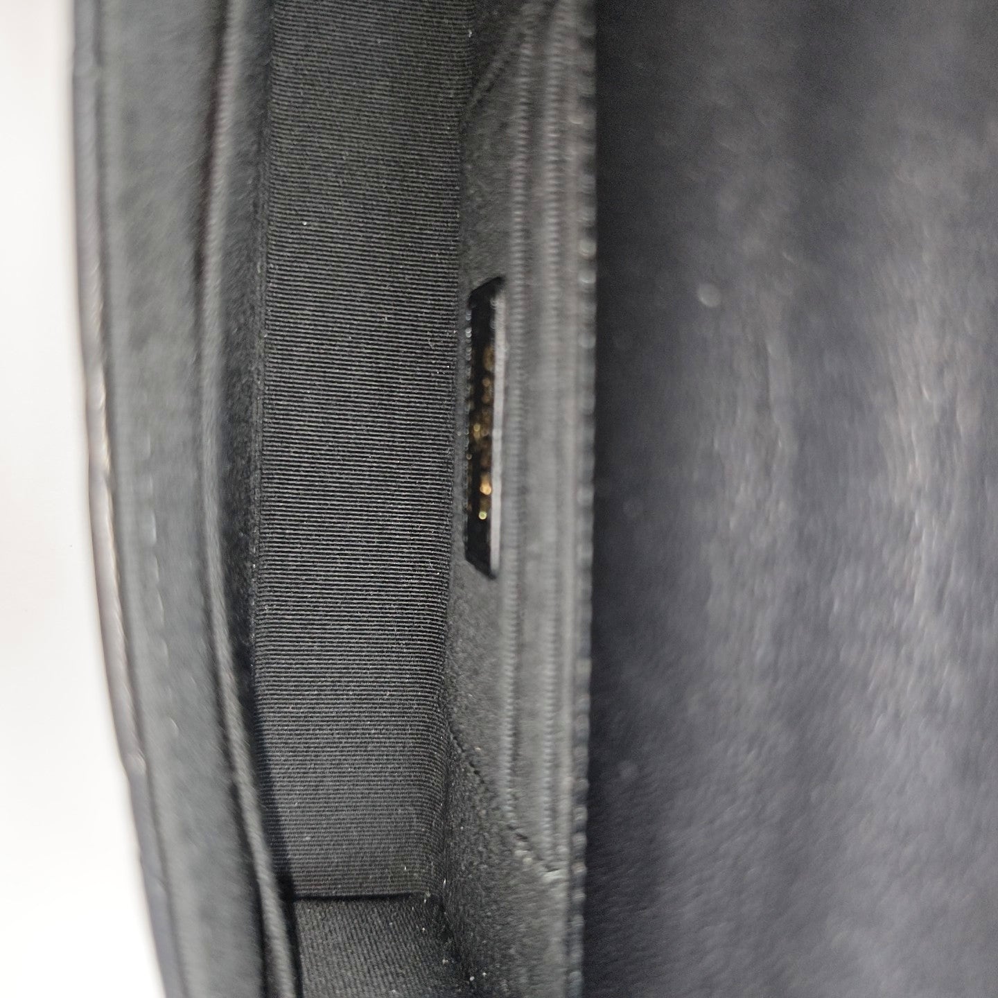 Quilted Lambskin Shoulder Bag Black