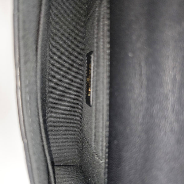 Quilted Lambskin Shoulder Bag Black