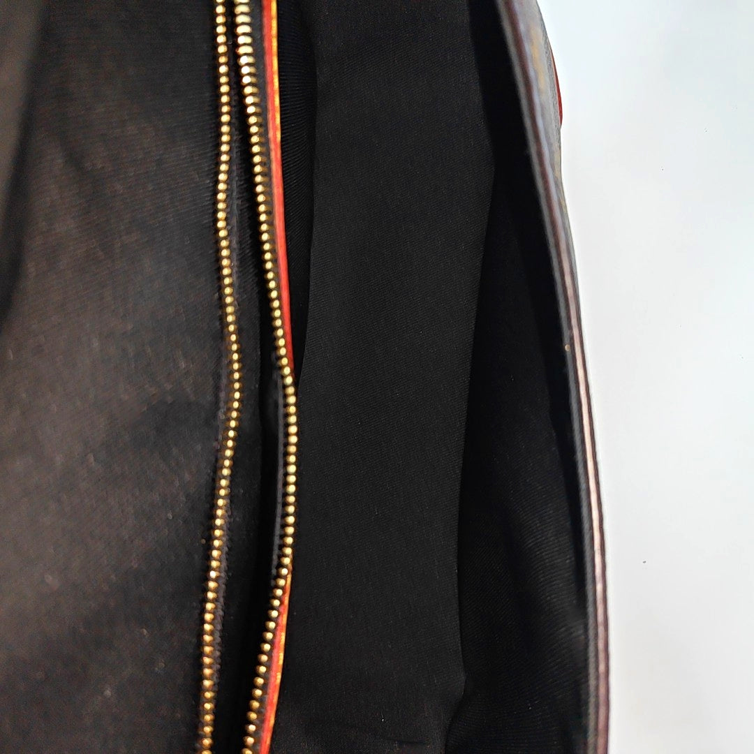 DIANE Monogram Coated Canvas Brown