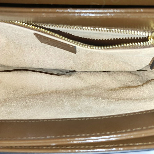 Horsebit 1955 Medium Monogram Coated Canvas Beige