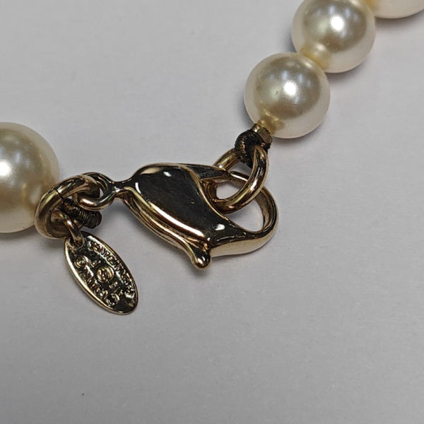 Faux Pearl White Necklace