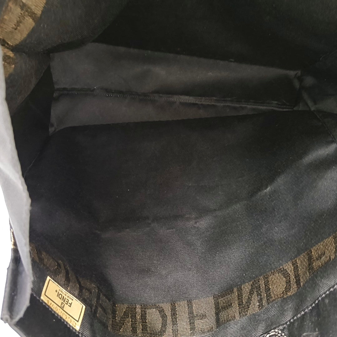 Fabric Shoulder Bag Black