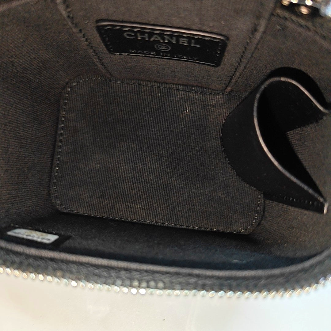 Quilted Grained Calfskin Black