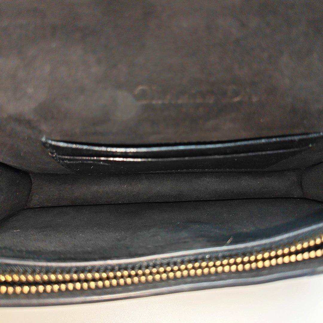 Authenticated pre-owned  Saddle Lambskin Black - Belt Bag at Looply