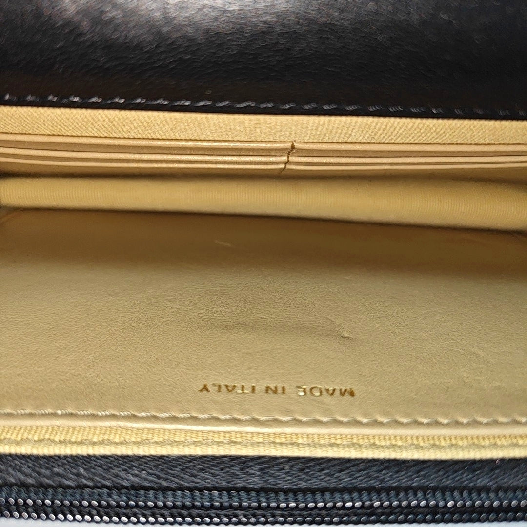 WOC Quilted Lambskin Black