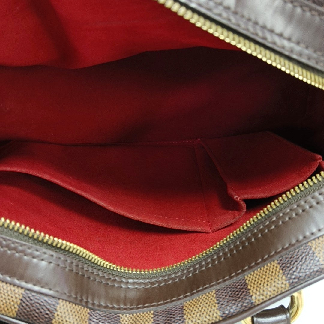 DUOMO Damier Ebene Coated Canvas Brown
