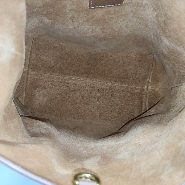 LOW KEY HOBO PM Monogram Calfskin Brown