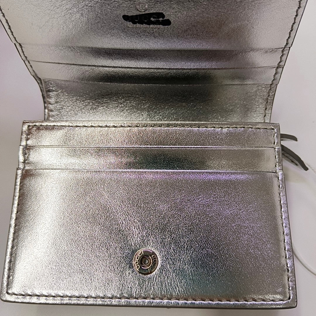 Monogram Leather Wallet Beige