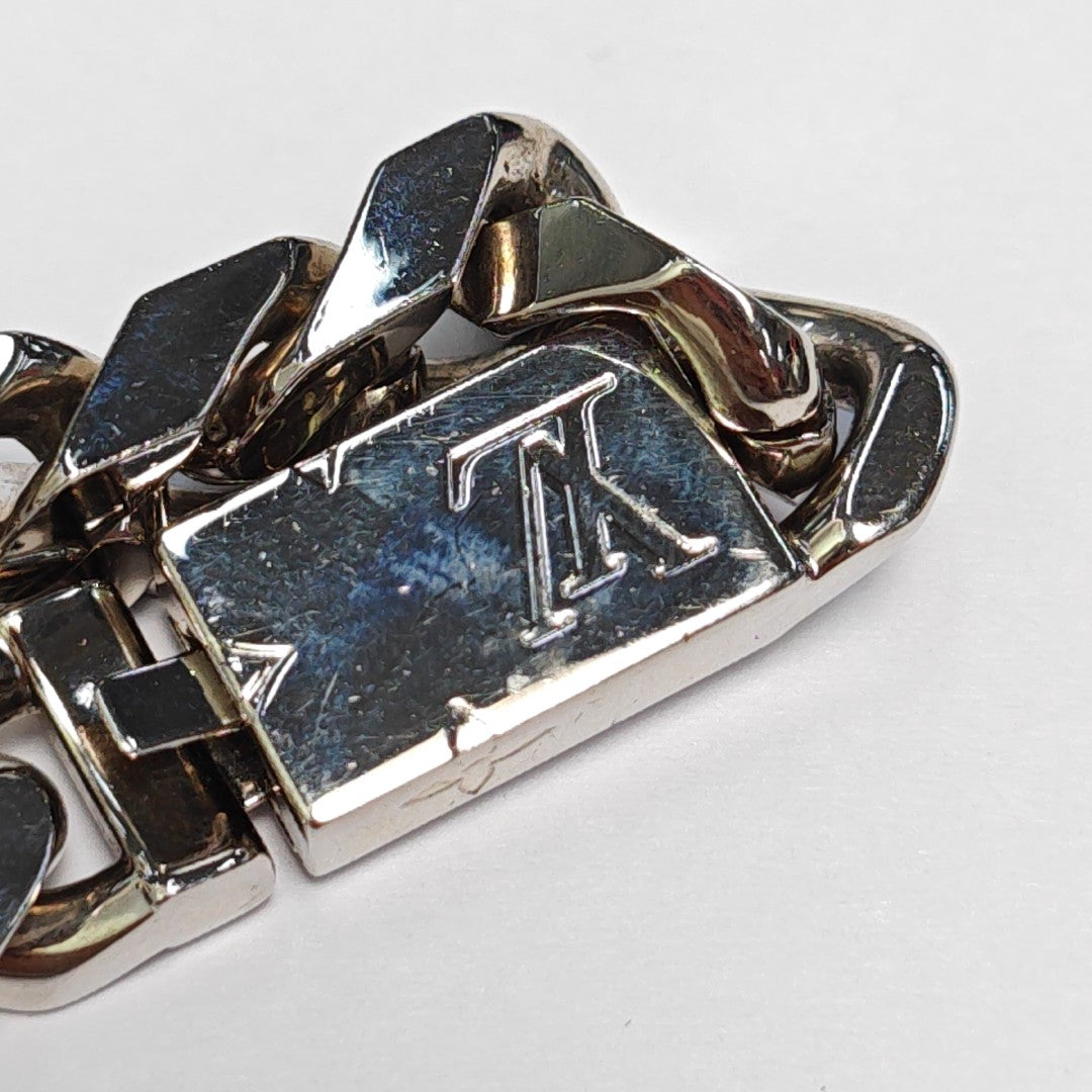 Monogram Metal Silver Bracelet