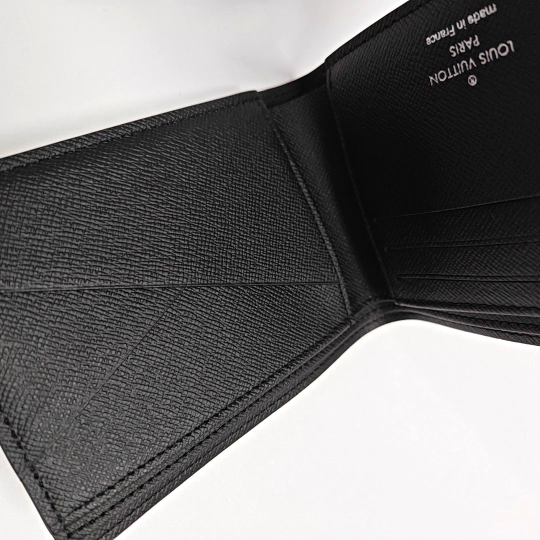 SLENDER Damier Graphite Coated Canvas Gray Wallet