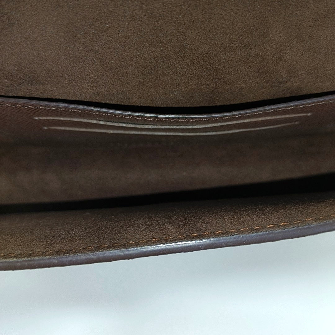 Lily Monogram Coated Canvas Brown
