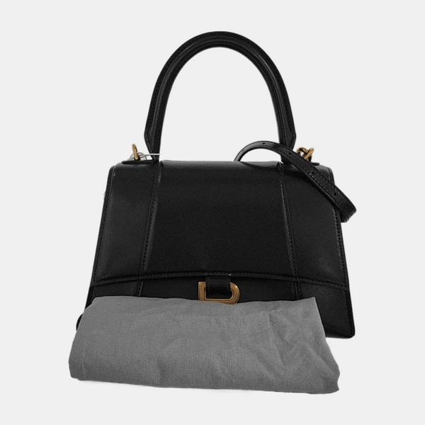 Hourglass S Calfskin Black