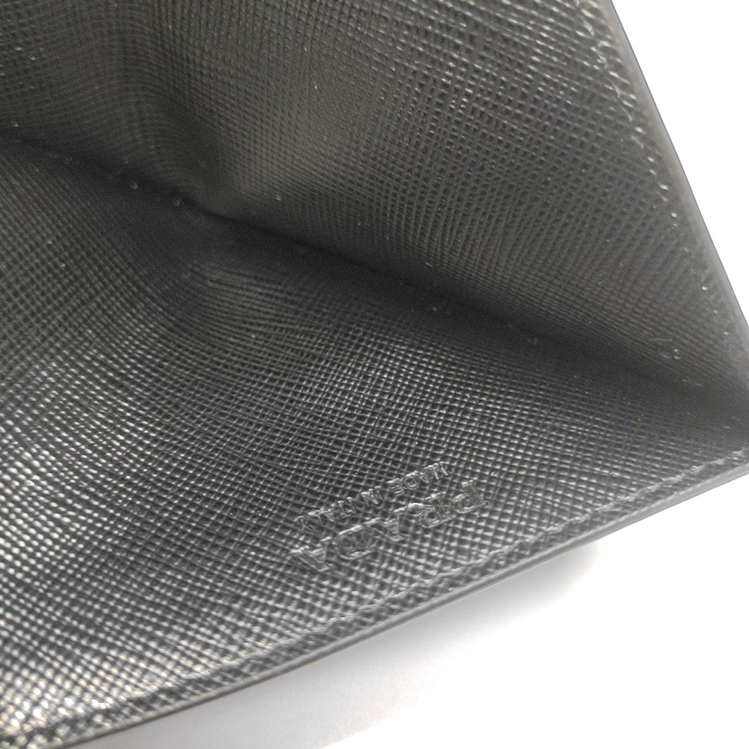 Saffiano Calfskin Card Holder Black