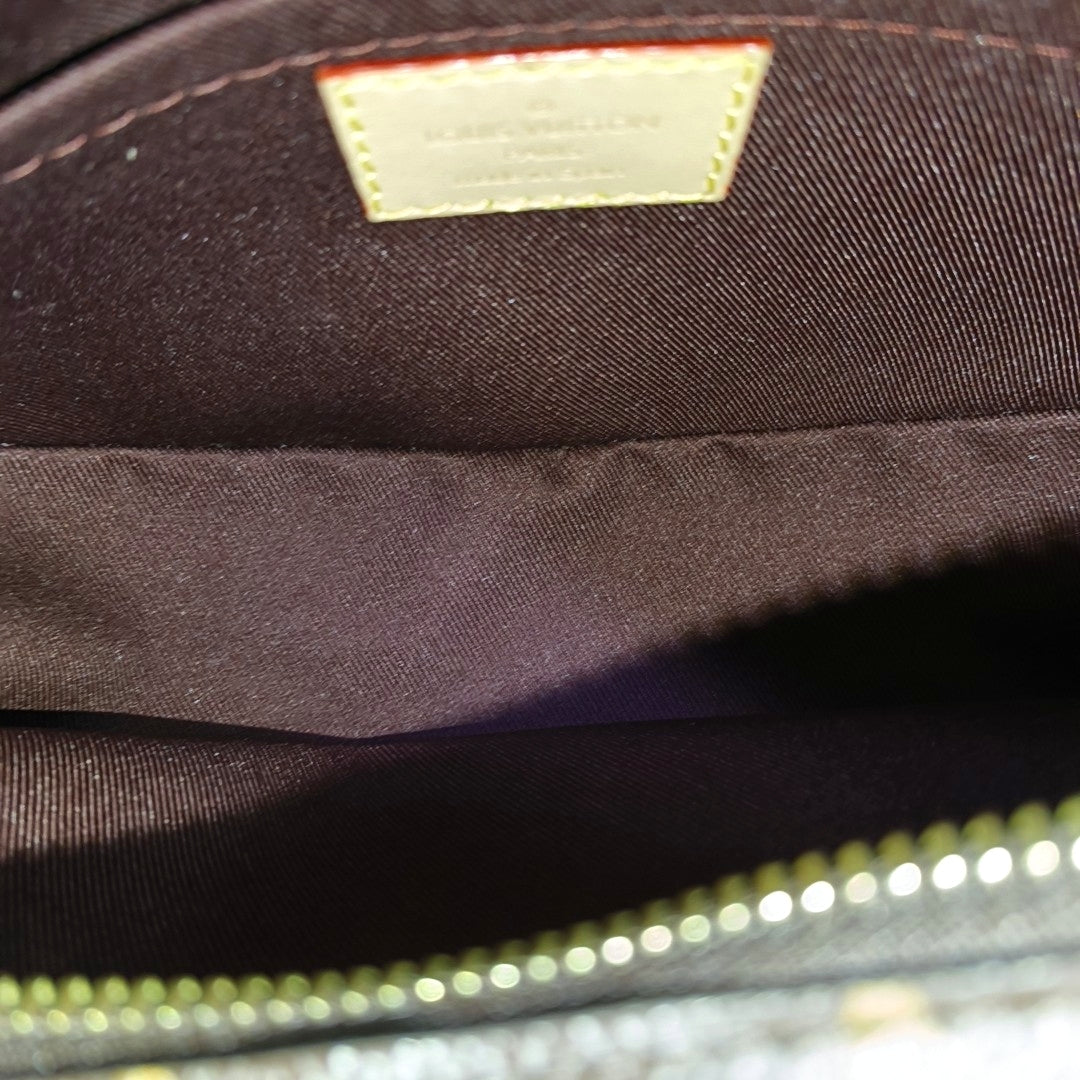 CROISSANT Monogram Coated Canvas Brown