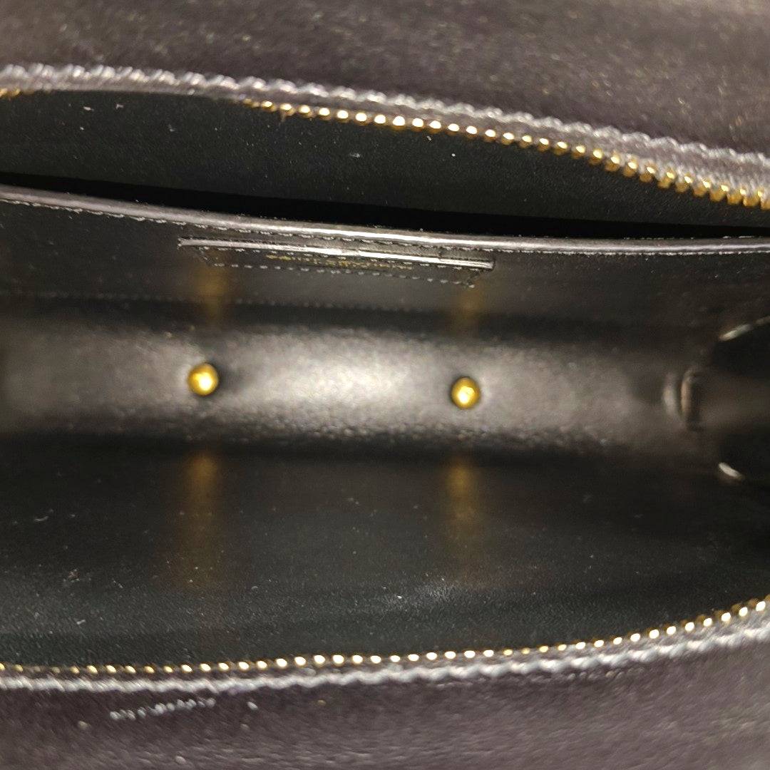 Calfskin Shoulder Bag Black
