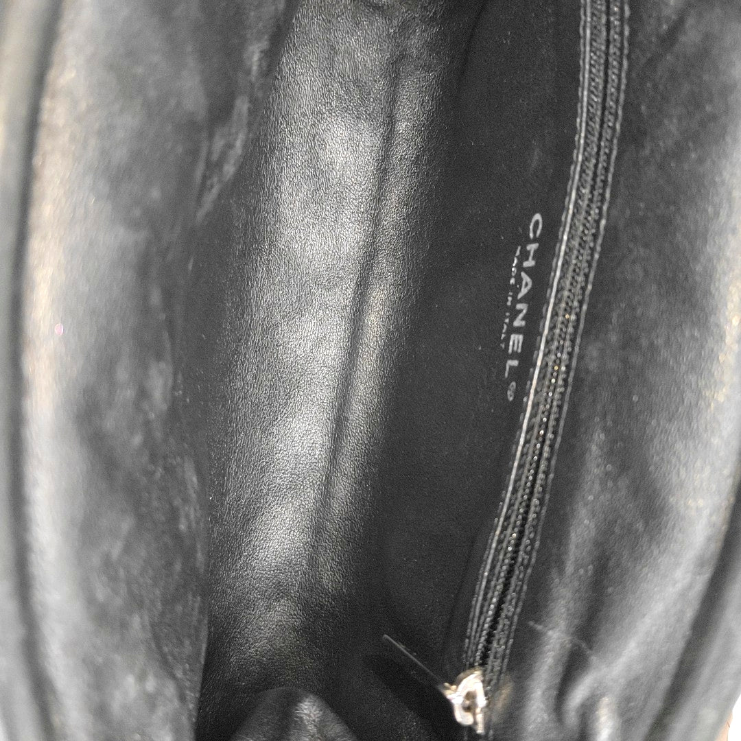 Quilted Calfskin Clutch Black