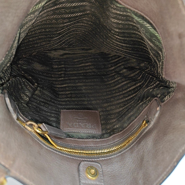Calfskin Crossbody Bag Brown