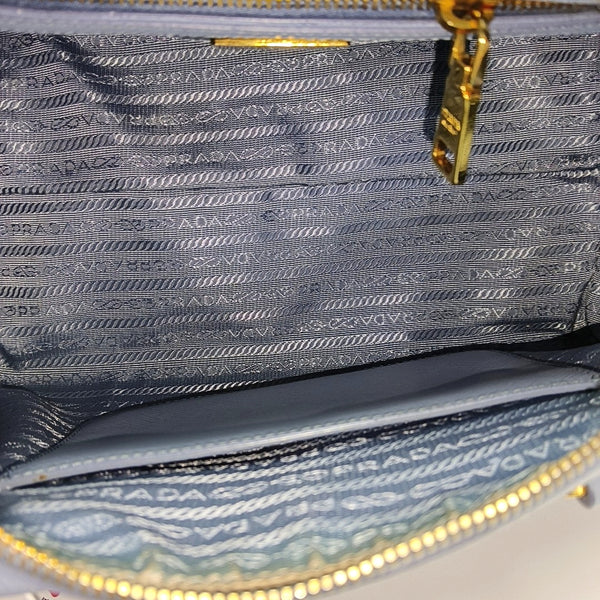 Saffiano Calfskin Shoulder Bag Blue