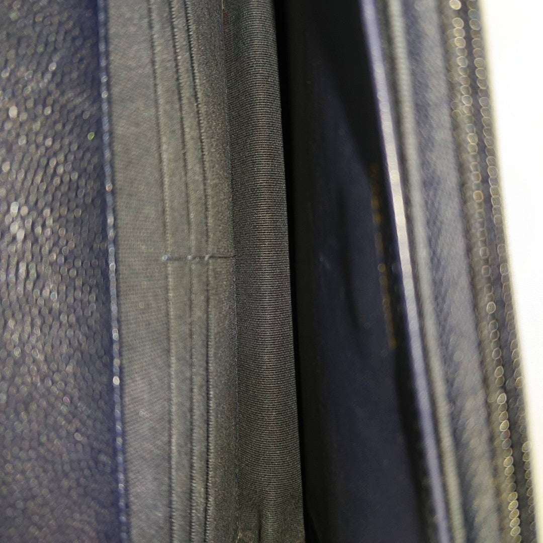 WOC Quilted Grained Calfskin Black