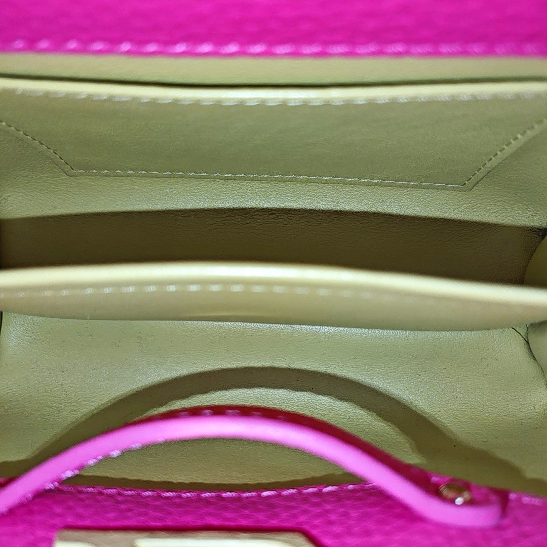CAPUCINES Mini Calfskin Red
