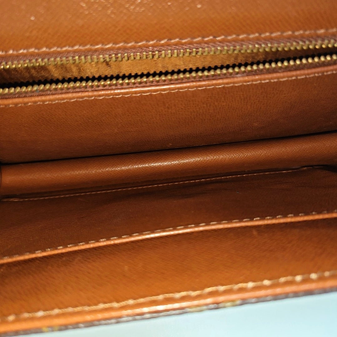 DAME GM Monogram Coated Canvas Brown