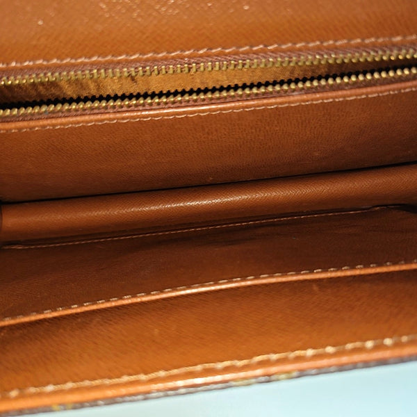 DAME GM Monogram Coated Canvas Brown