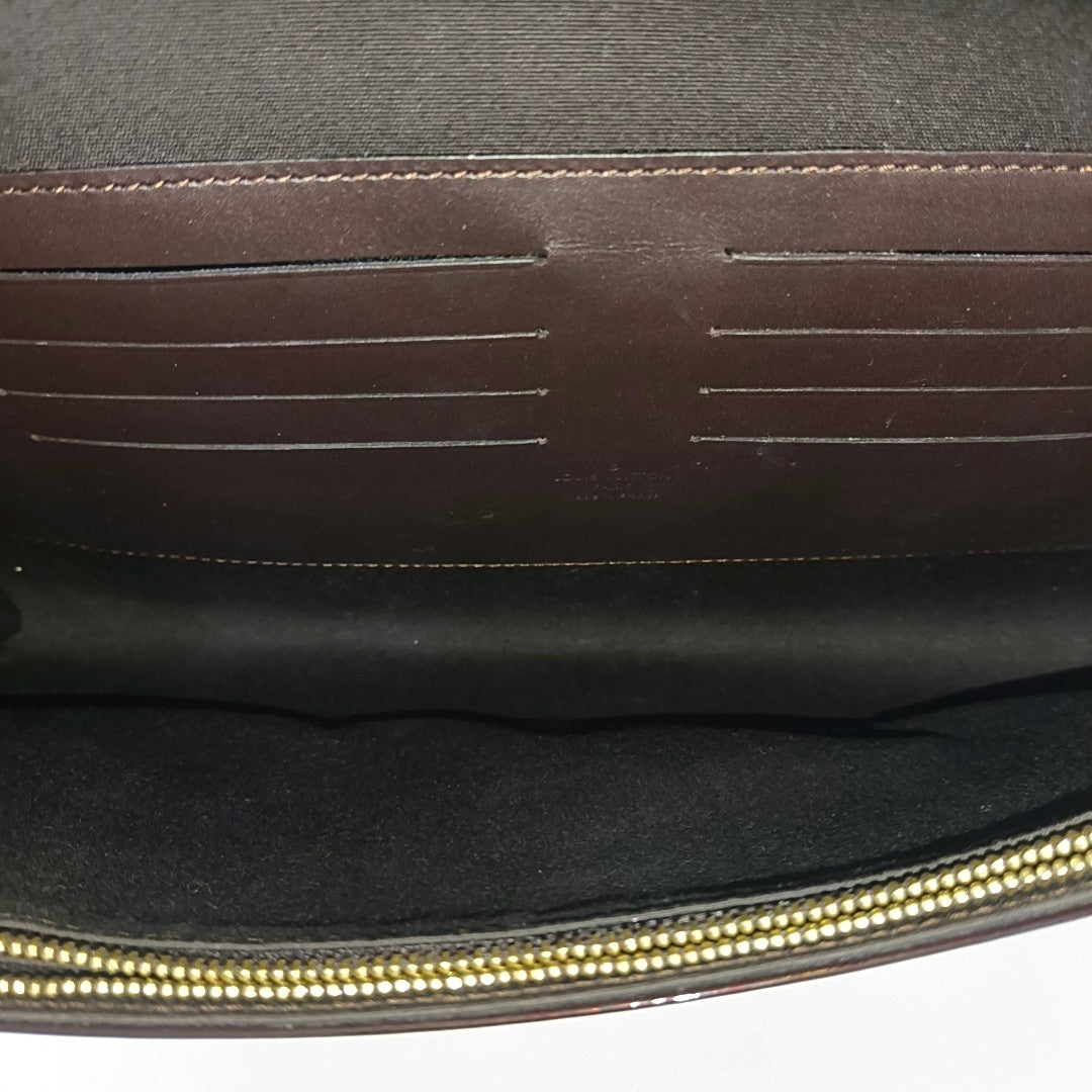 Patent Leather Clutch Red