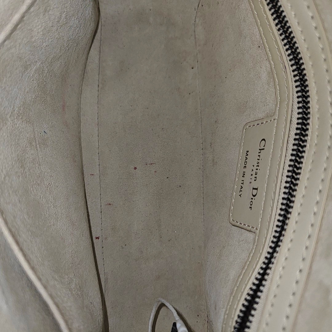 Diorcamp Small Cannage Calfskin White
