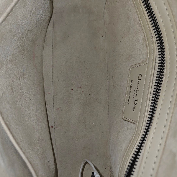 Diorcamp Small Cannage Calfskin White