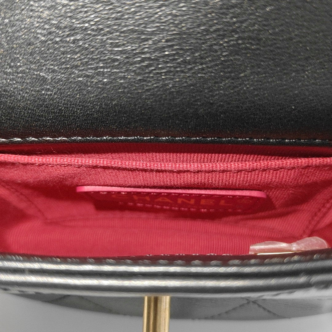 Quilted Calfskin Mini Black