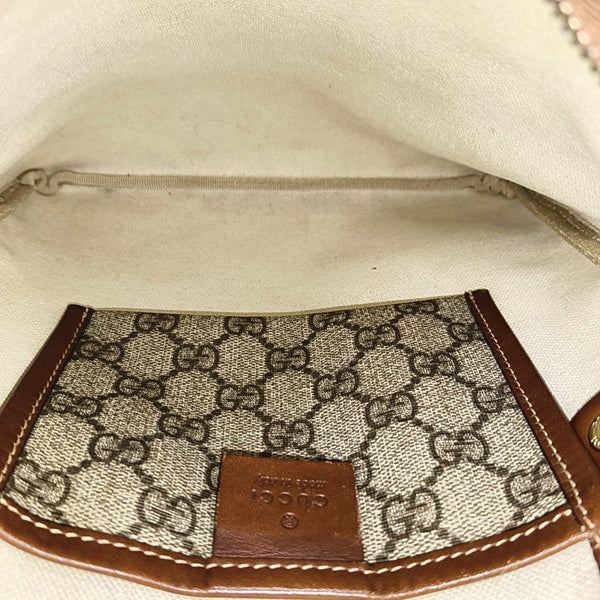 Monogram Coated Canvas Shoulder Bag Brown